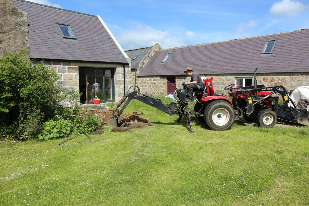 digging drainage