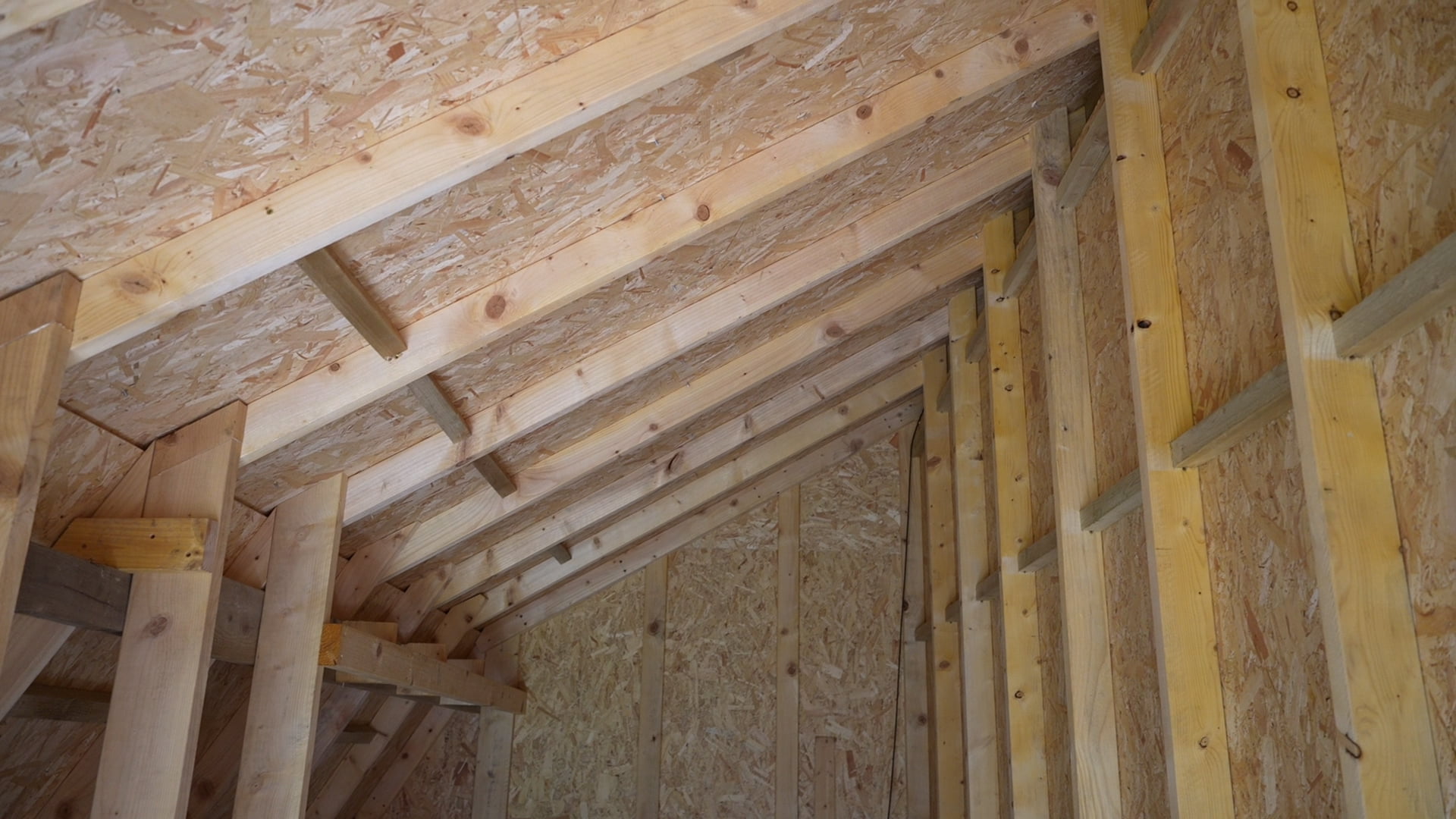 Solar Shed Chipboard Cladding - Kinda Busy